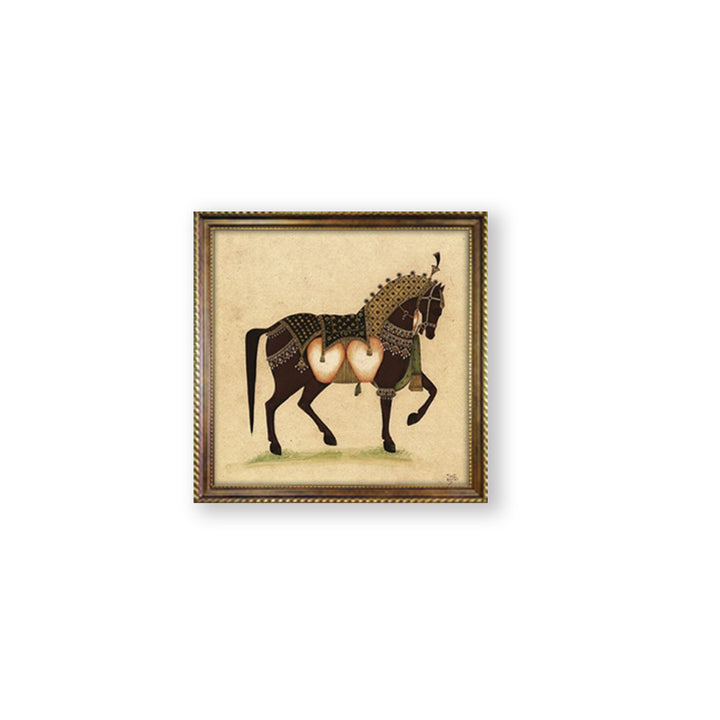 Framed Artistic Horse Illustration
