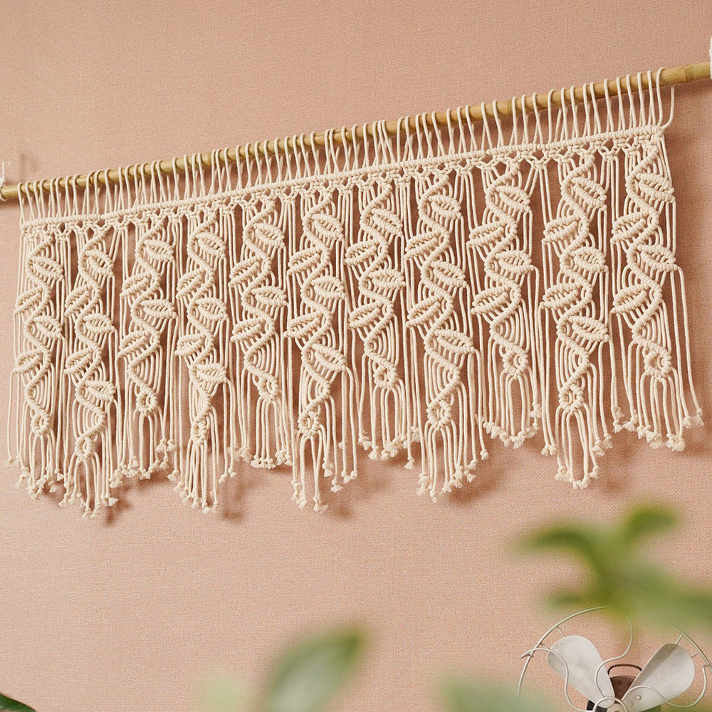 Macrame Curtain with Artistic Fringes