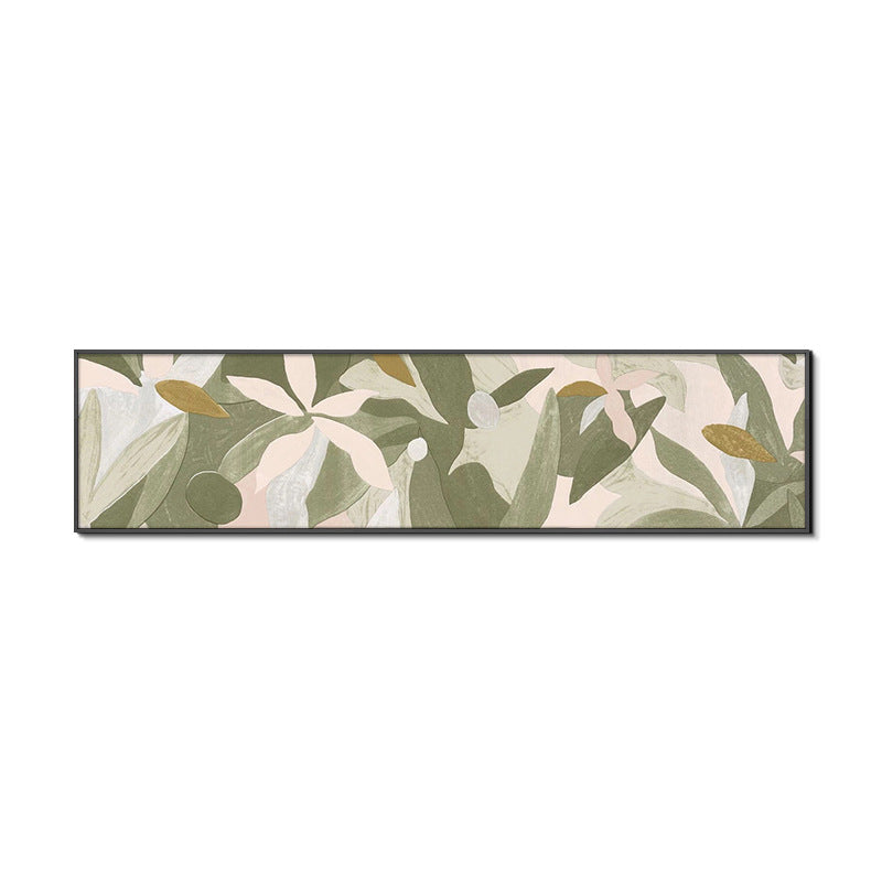 Botanical-Themed Abstract Wall Mural