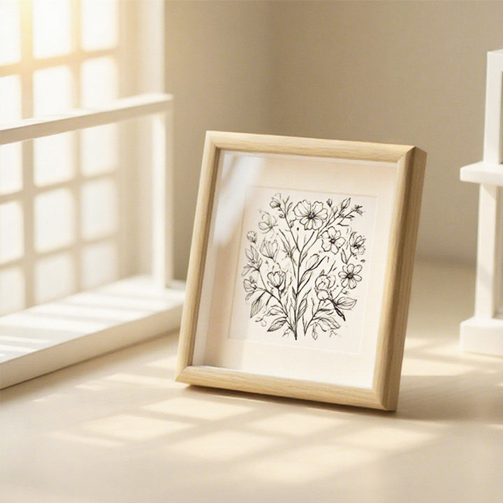 Elegant Butterfly Illustration Art Frame