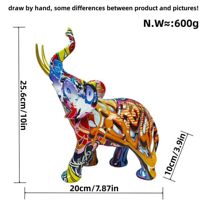 Artistic Elephant Figure