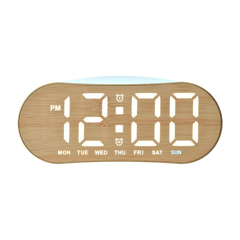 Digital alarm clock with large LED display