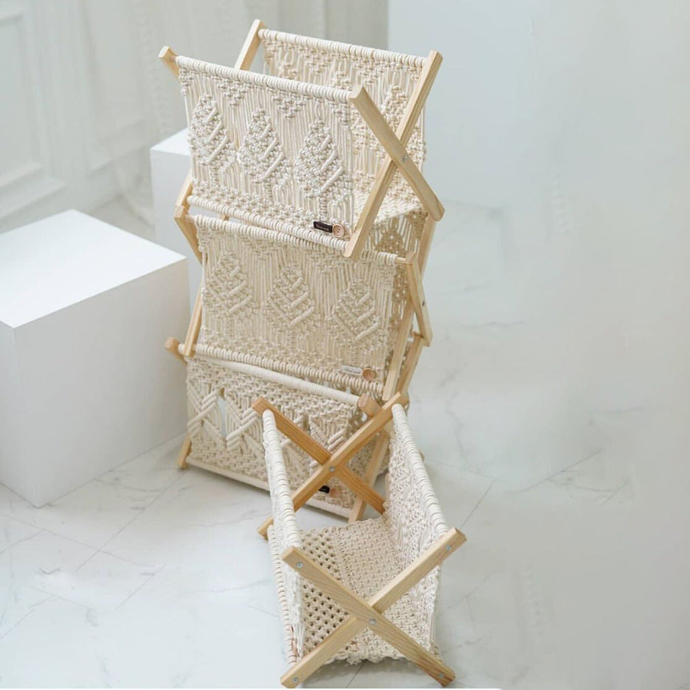Decorative Macrame Storage Basket