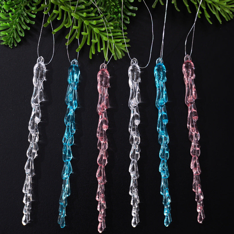 Decorative Christmas lights string with icicle design