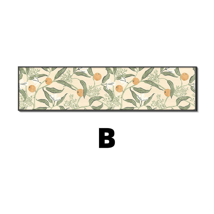 Botanical-Themed Abstract Wall Mural