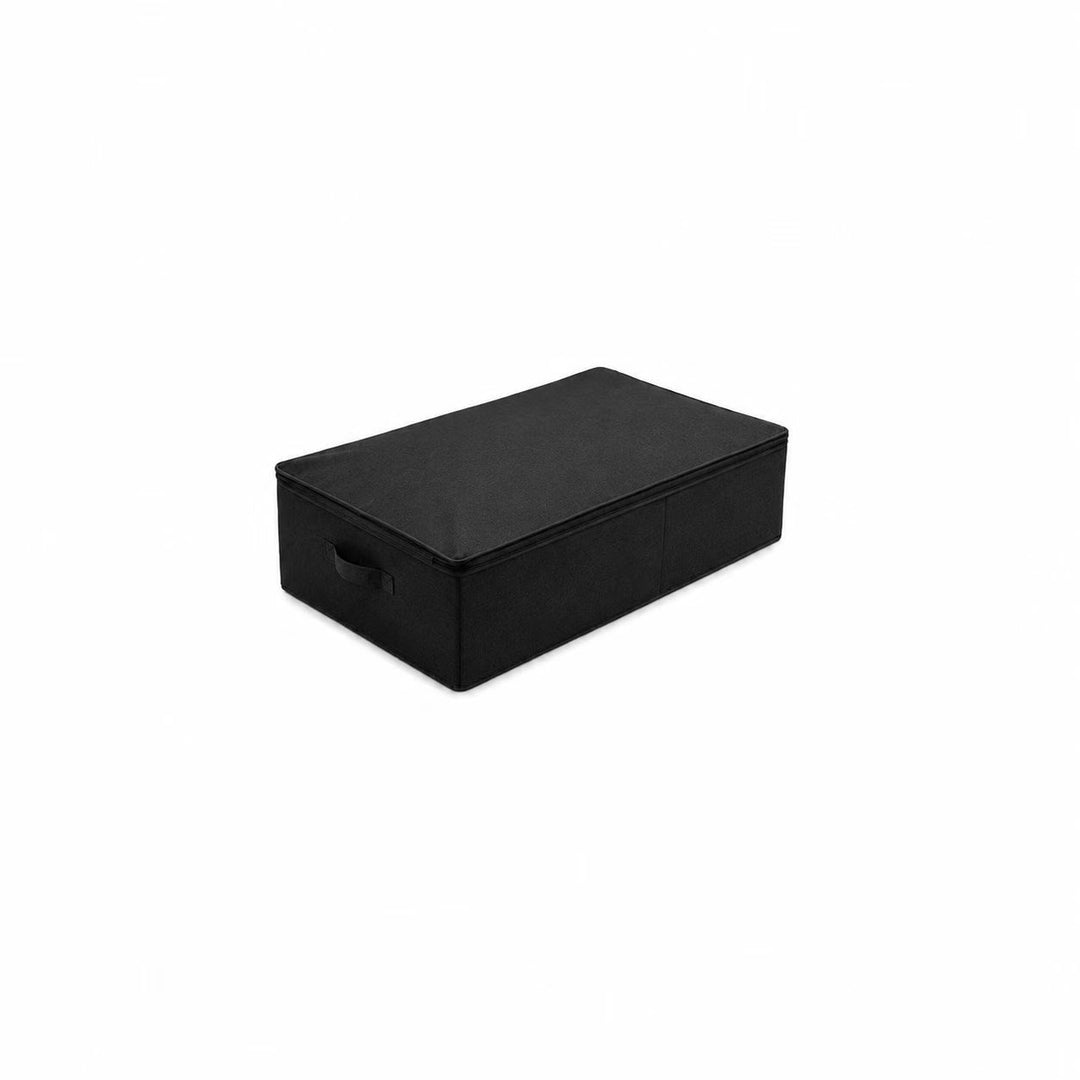 Practical storage box with removable lid and carrying handles