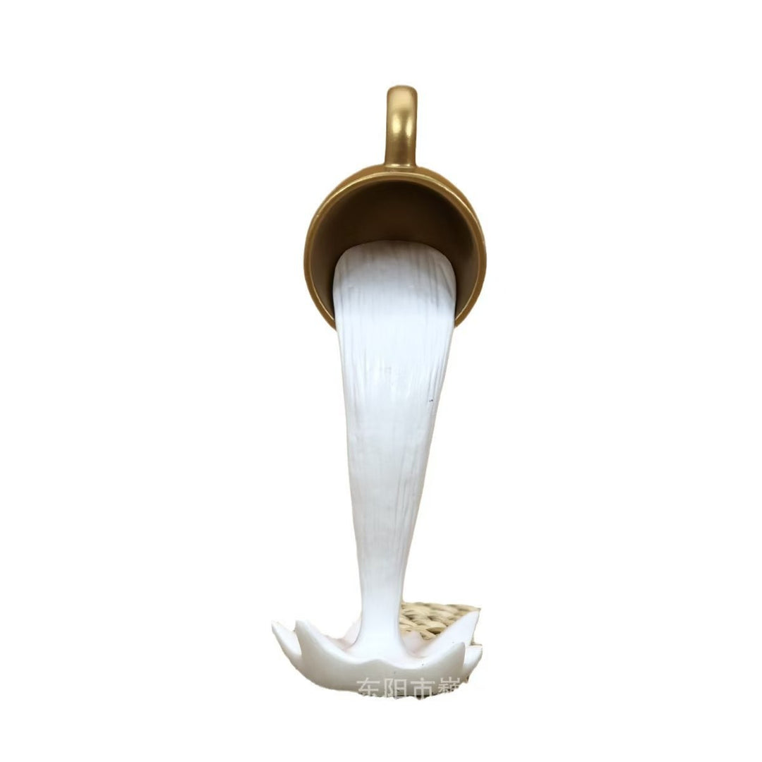 Cup Overflowing Creative Figurine