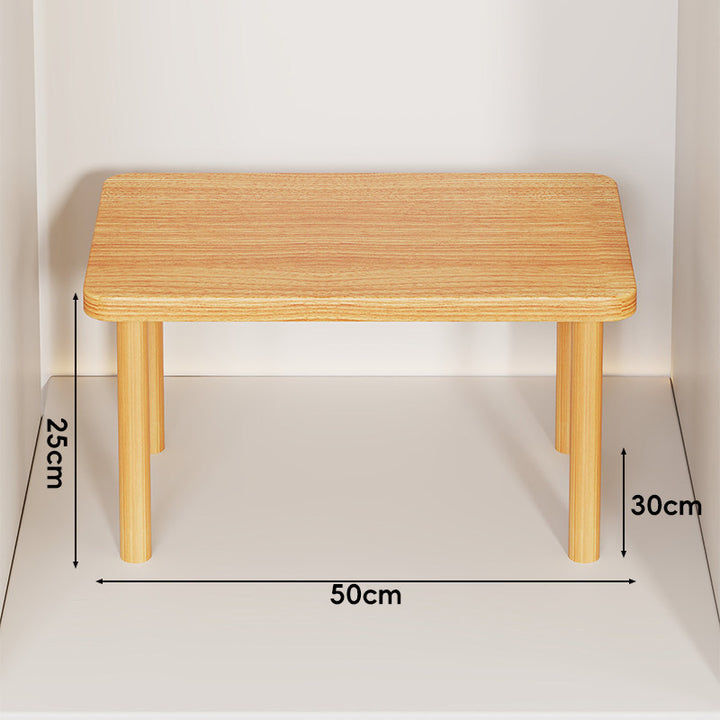 Adjustable Multi-Height Wooden Monitor Riser and Desktop Shelf