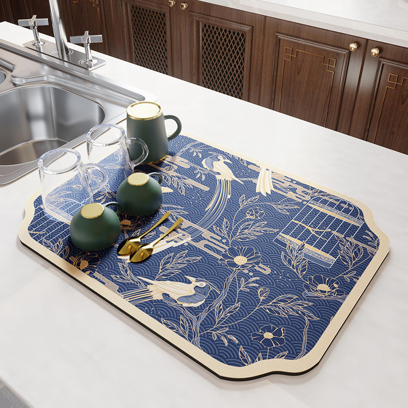Vintage Mosaic Kitchen Counter Mat