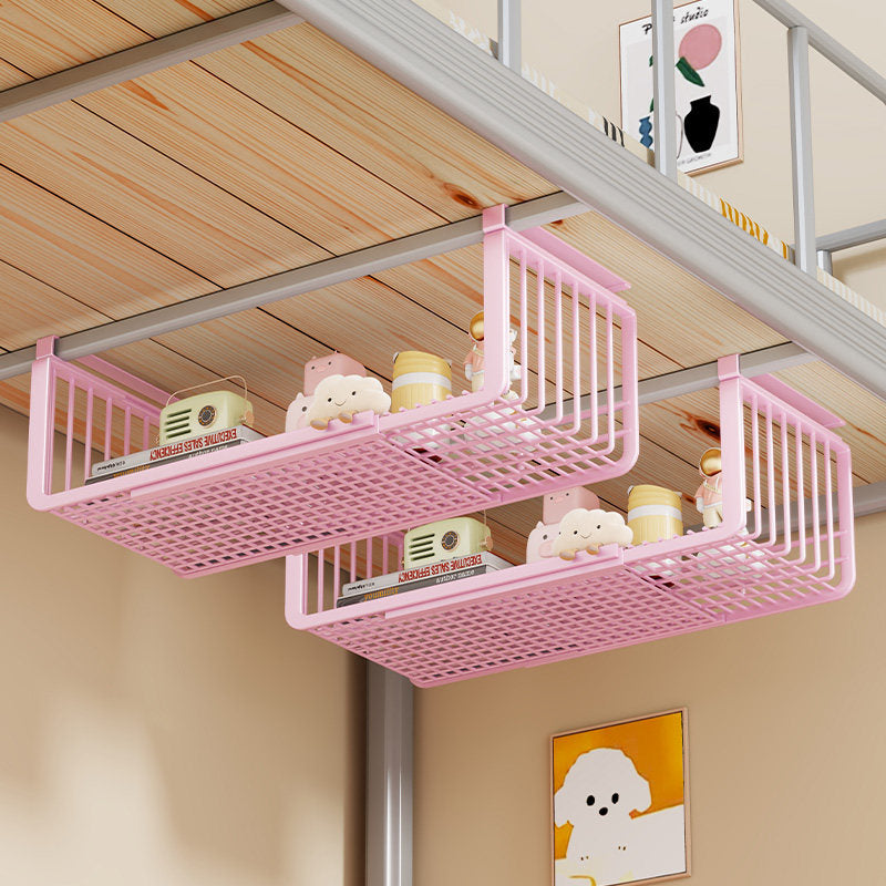 Space-Saving Under-Shelf Sliding Wire Storage Basket