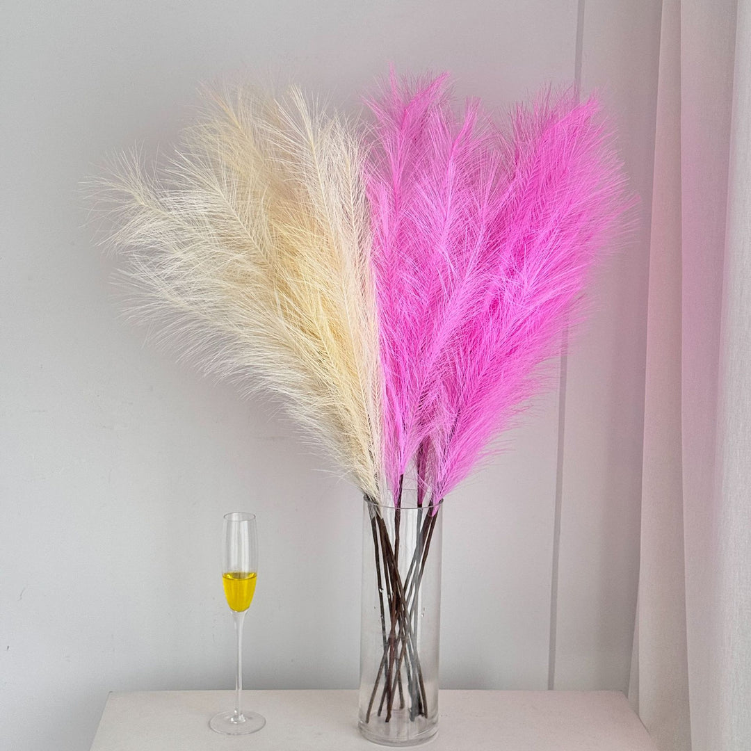 Decorative Faux Pampas Grass Stem for Home Decor