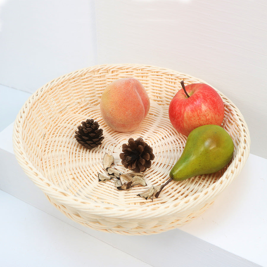 Decorative fruit basket made of handcrafted material