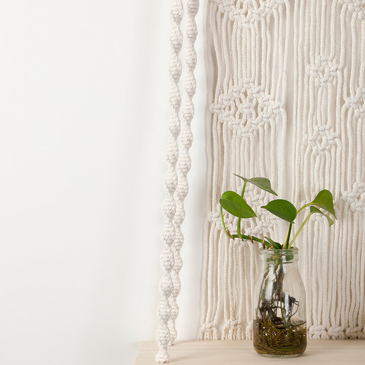 Macramé Wall Shelf with Hanger