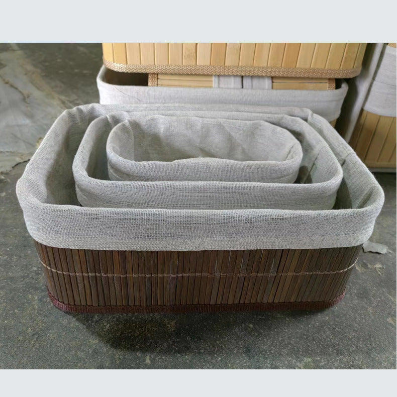 Elegant Storage Baskets Made of Natural Bamboo