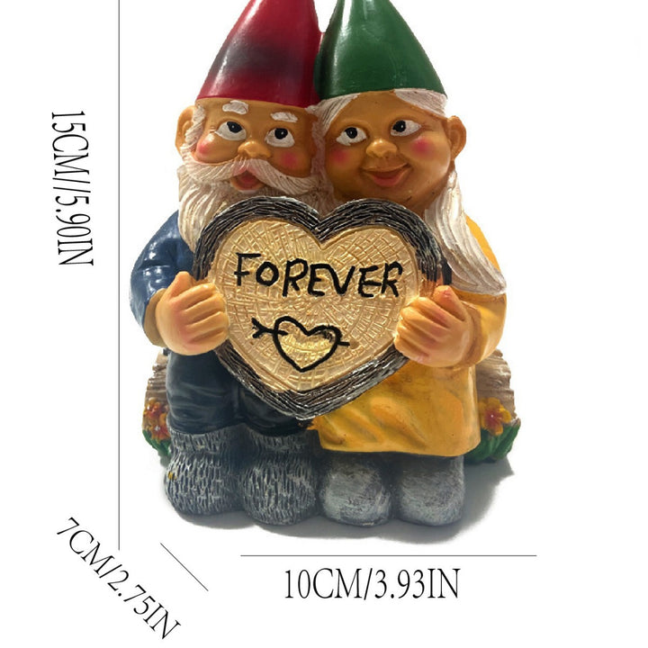 Whimsical Love Gnome Figurine