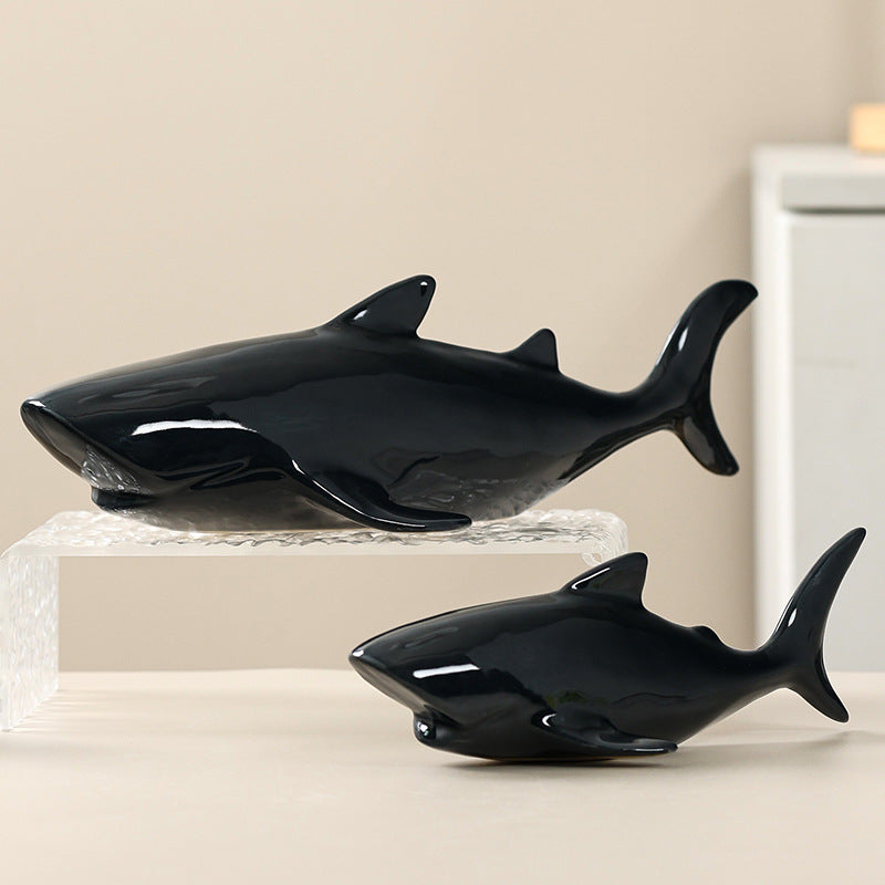 Decorative whale figure