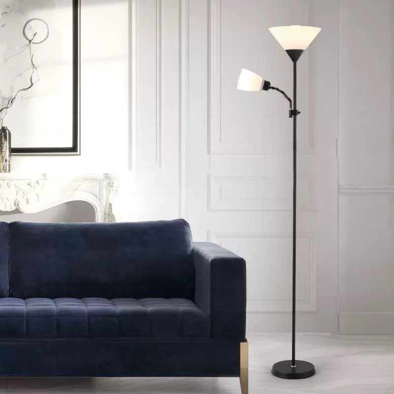 Multifunctional floor lamp with adjustable reading light