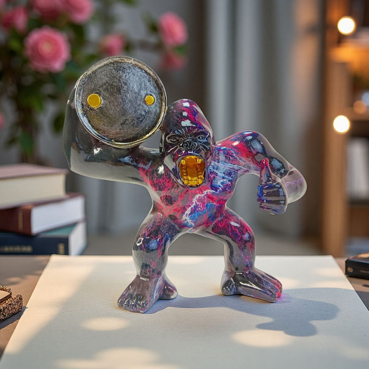 Sporty decorative figure of a weightlifter