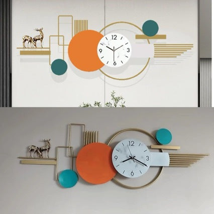 Modern Artistic Wall Clock with Geometric Design