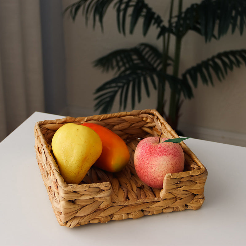 Natural woven storage basket