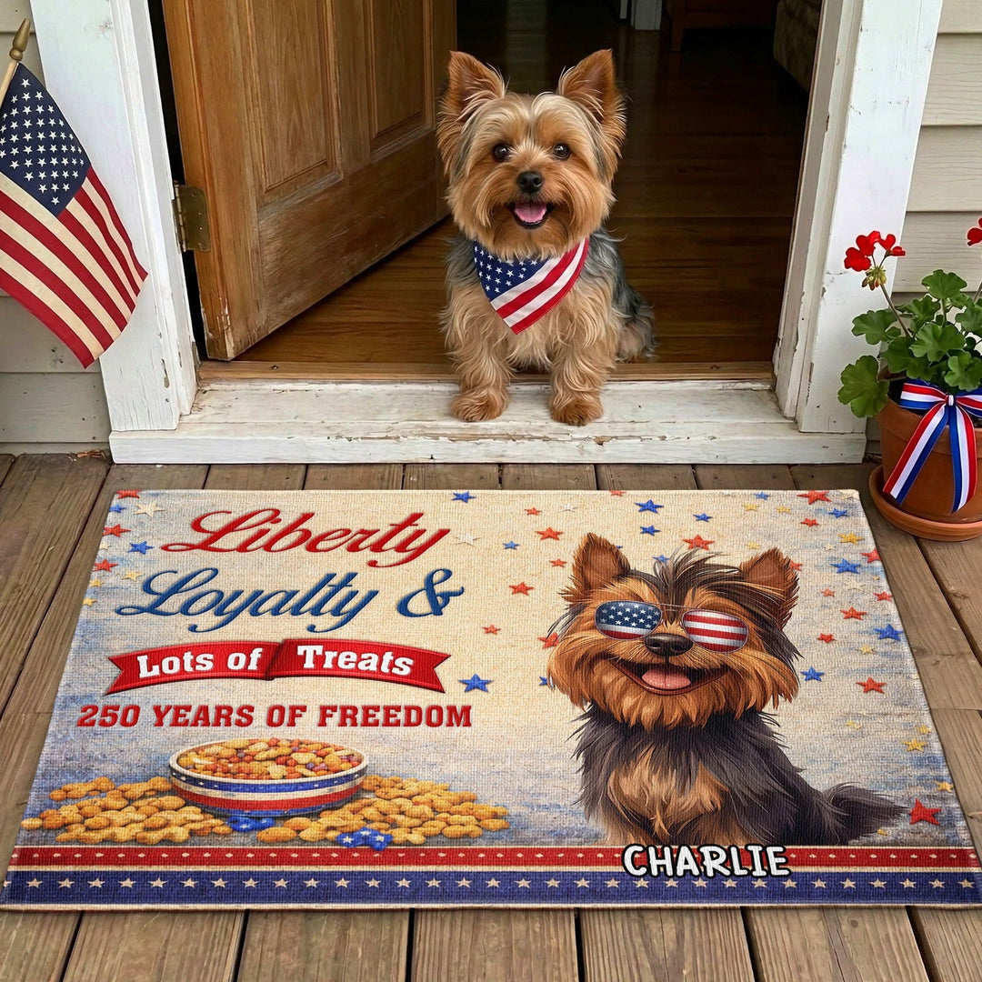 American Flag Themed Doormat