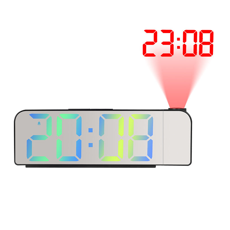 Projection clock with digital display