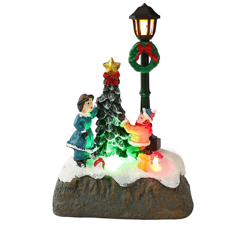 Nostalgic Christmas village scene