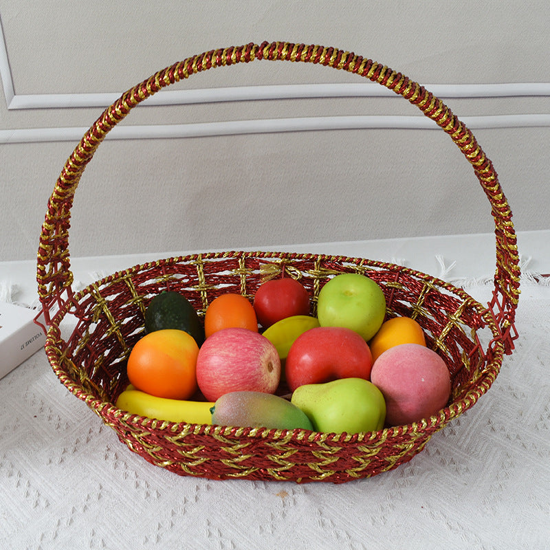 Colorful Decorative Woven Basket