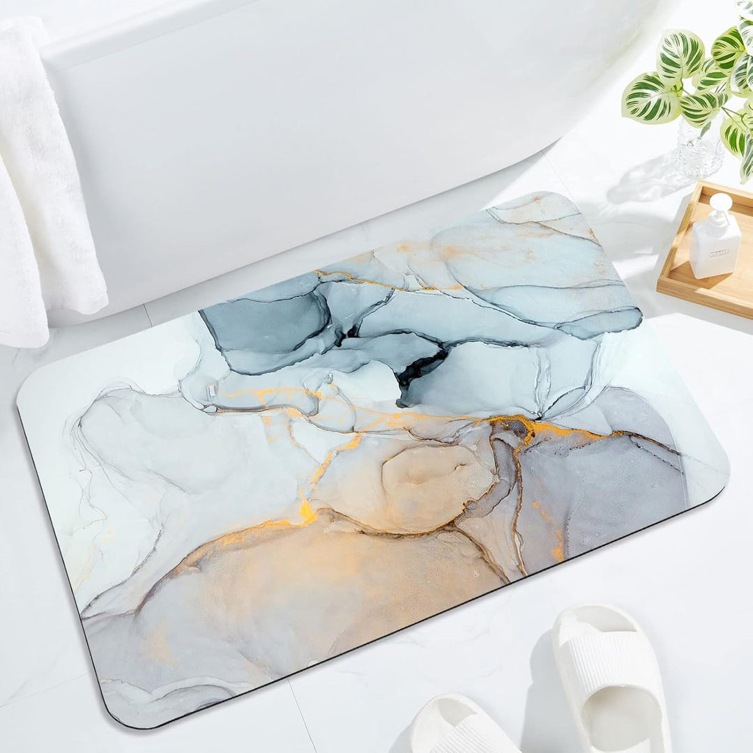 Elegant Abstract Art Bath Mat