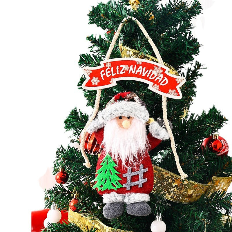 Ceiling decoration with Santa Claus motif