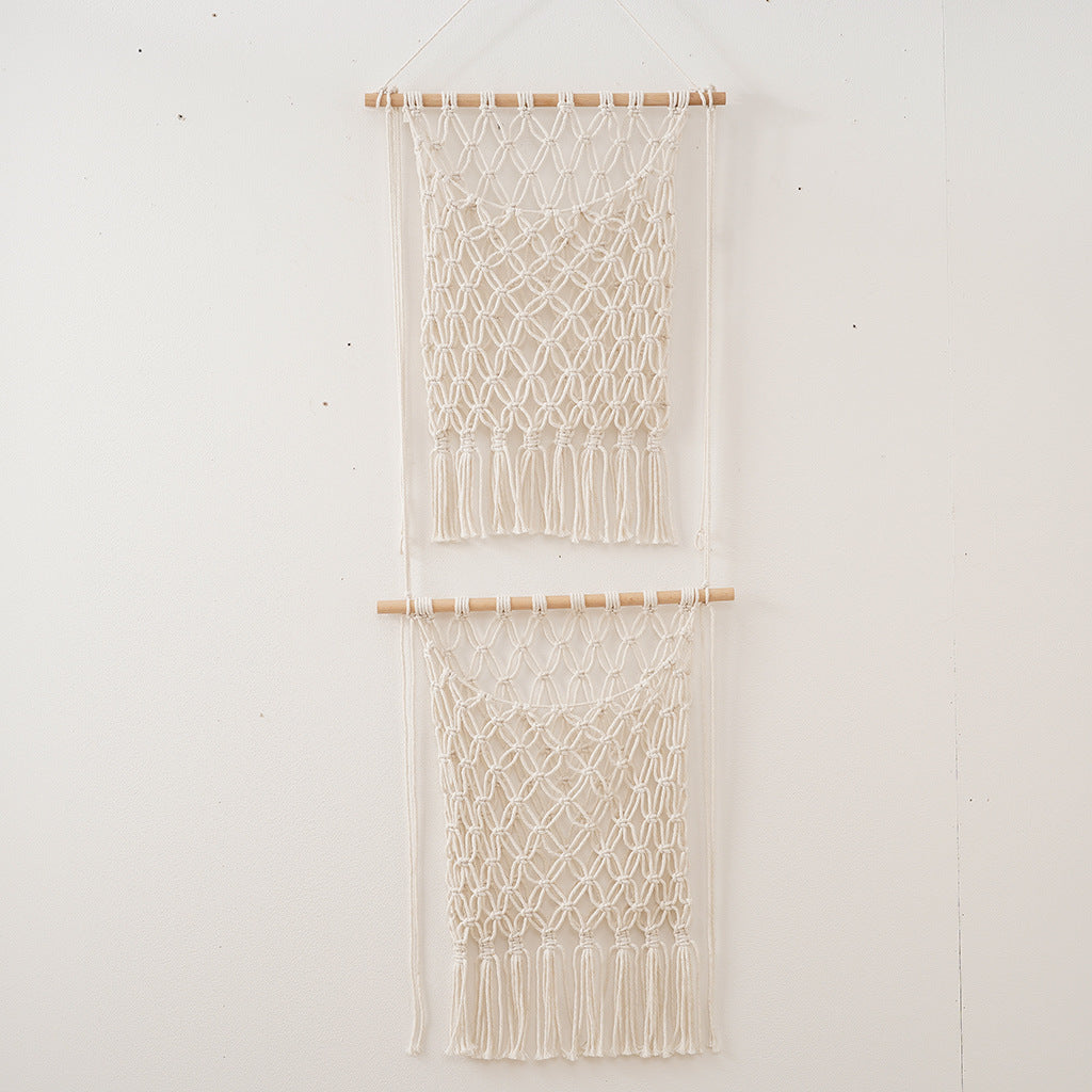 Bohemian Macrame Wall Hanging with Fringes