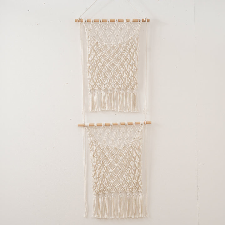 Bohemian Macrame Wall Hanging with Fringes
