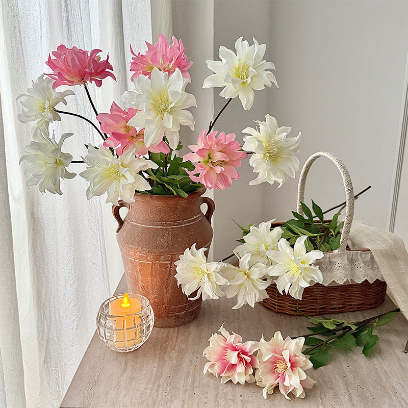 Decorative Faux Peony Stem for Floral Arrangements