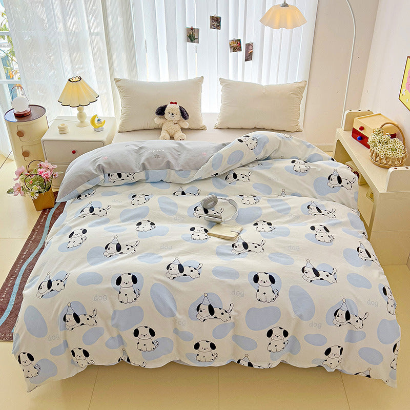 Playful Heart Pattern Duvet Cover Set