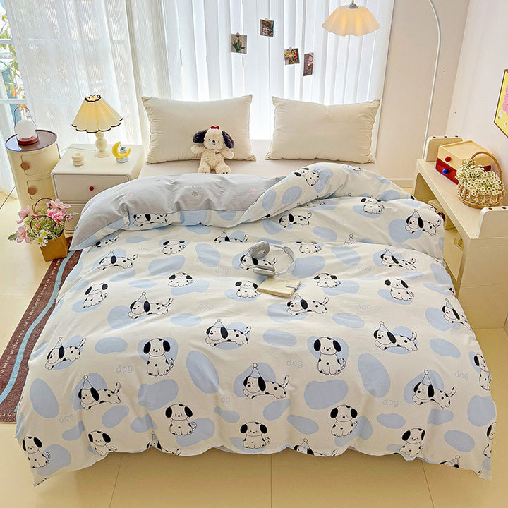 Playful Heart Pattern Duvet Cover Set