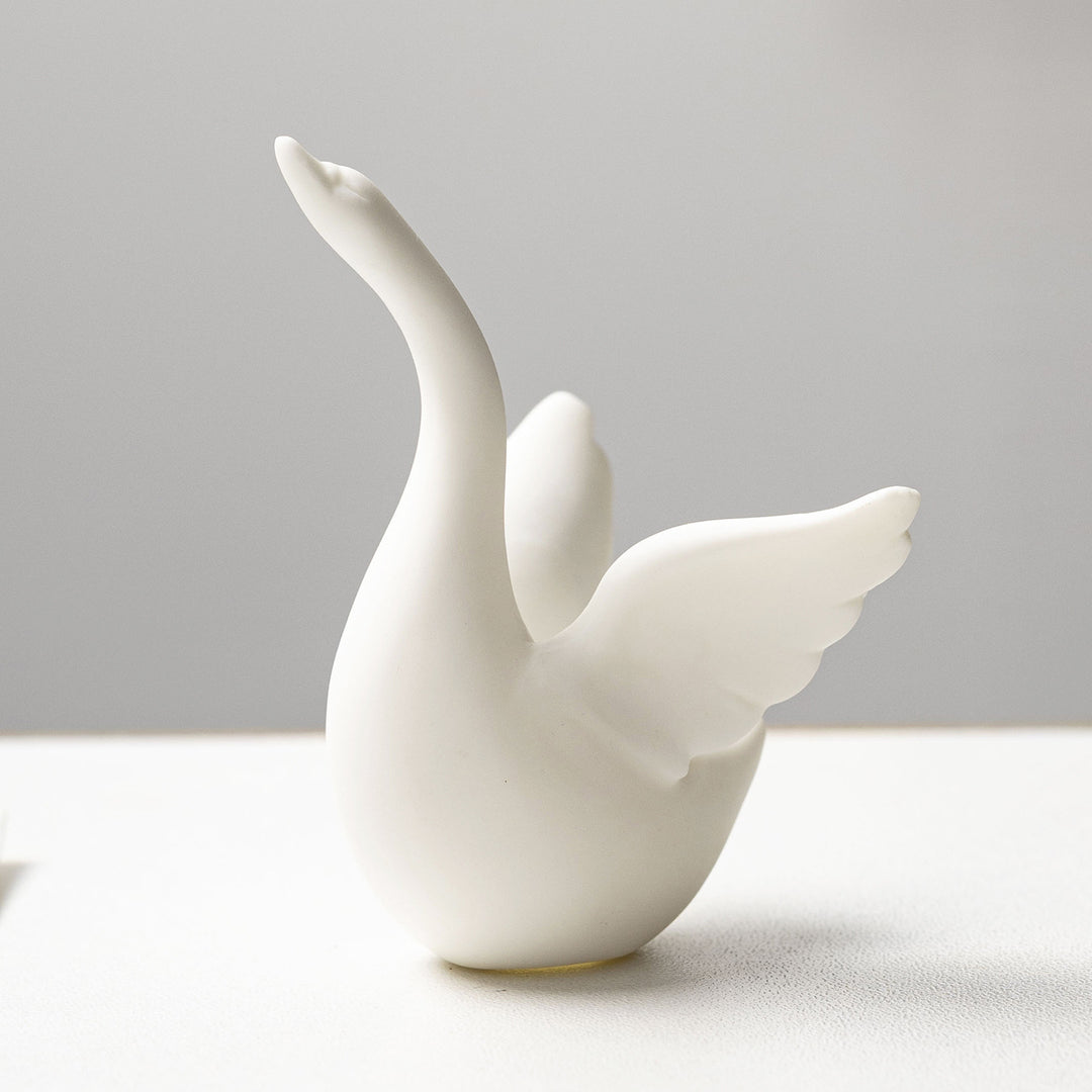 Curved ceramic figure