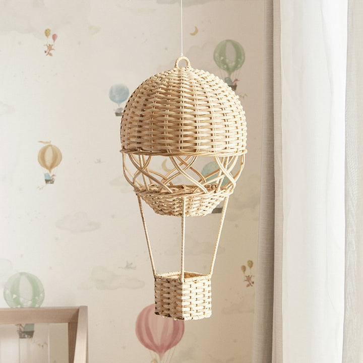 Handmade pendant lamp in hot air balloon design