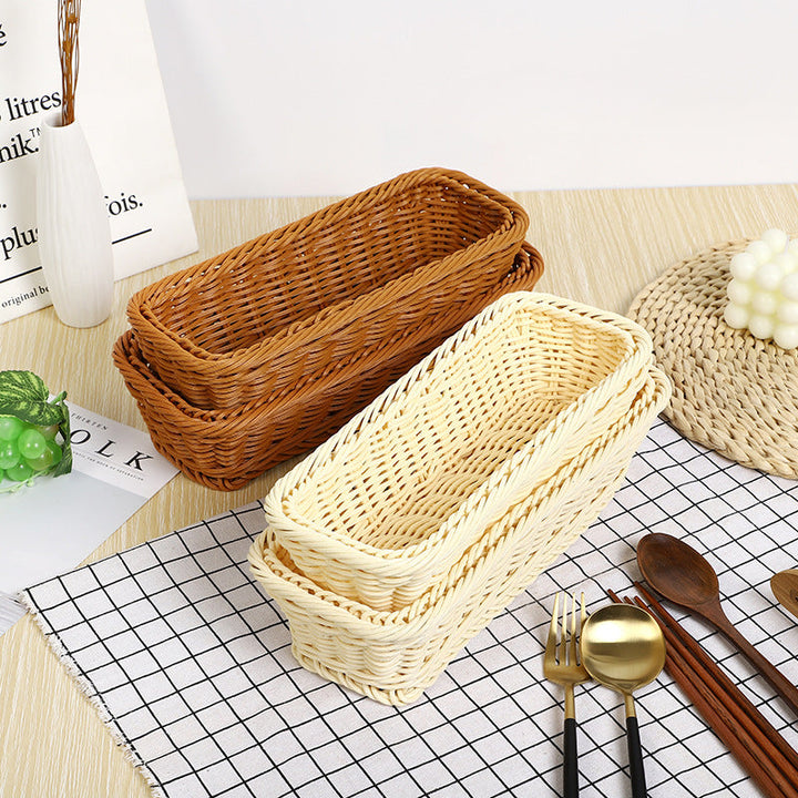 Rectangular Woven Storage Tray