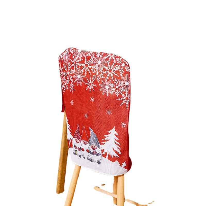 Festive chair covers with Christmas motifs