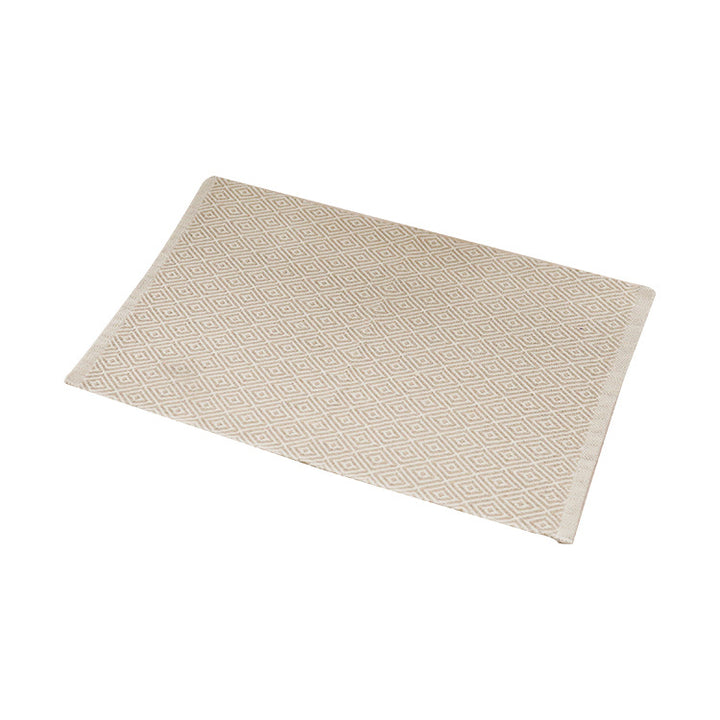 Woven placemat made of cotton in buffalo check with fine structured surface
