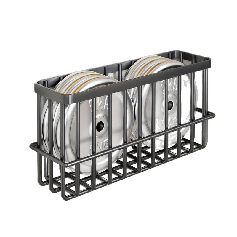 Slim Modular Wall-Mounted Rust-Resistant Metal Magazine and Document Basket