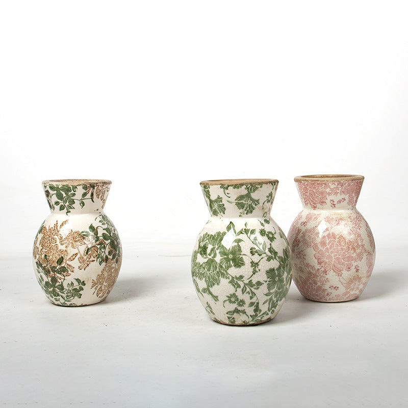 Floral Ceramic Vase