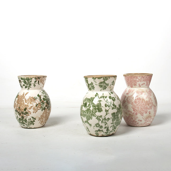 Floral Ceramic Vase