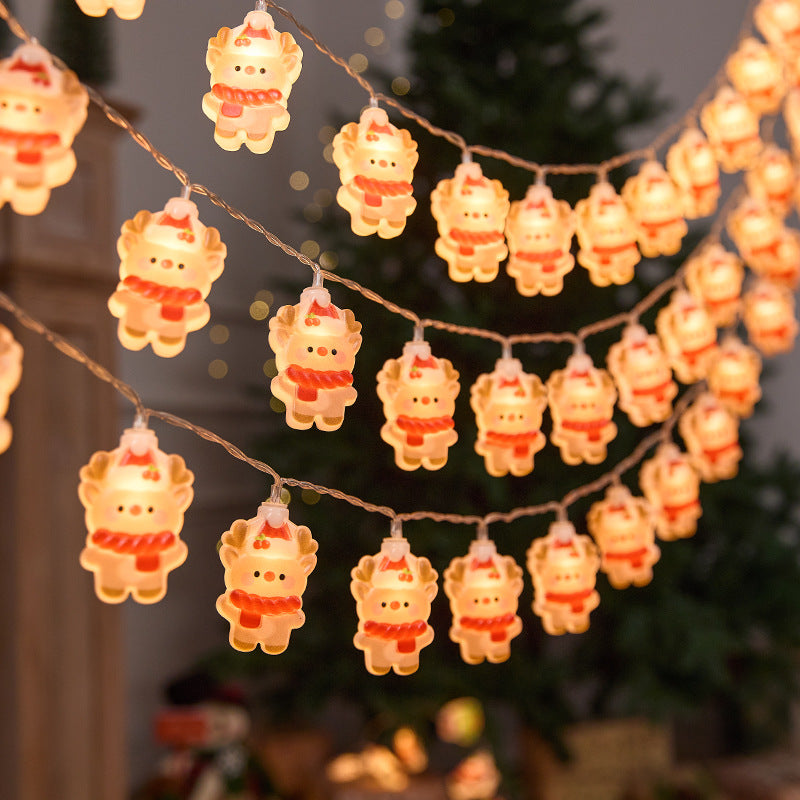 Festive sheep-shaped warm LED fairy lights