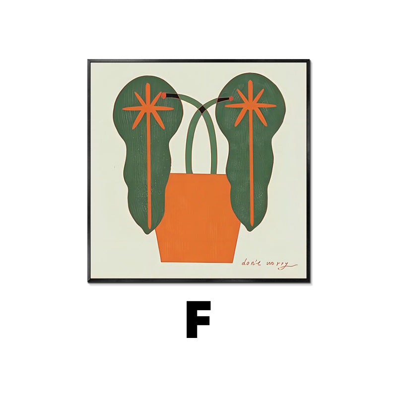 Abstract Plant-Themed Art Print