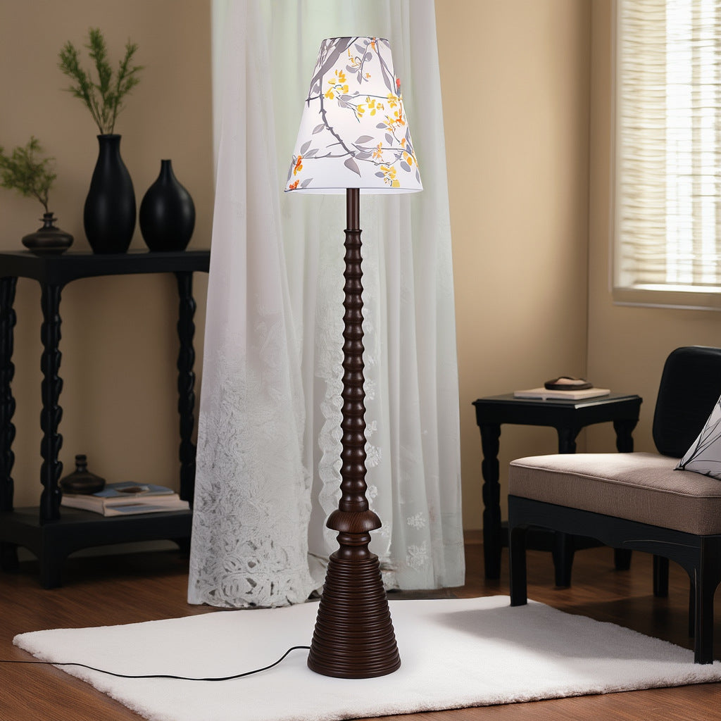 Flower pattern floor lamp