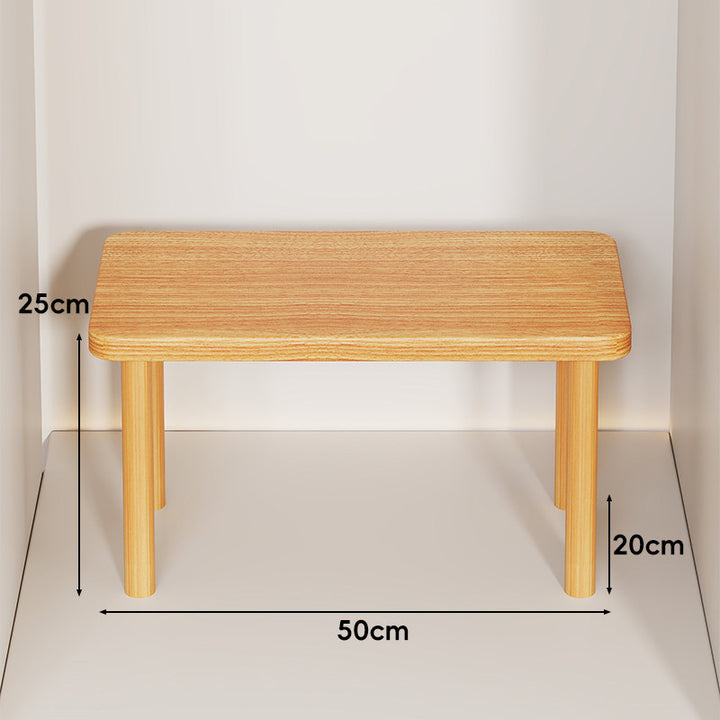 Adjustable Multi-Height Wooden Monitor Riser and Desktop Shelf