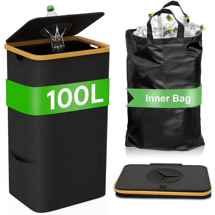 Practical waste and recycling container