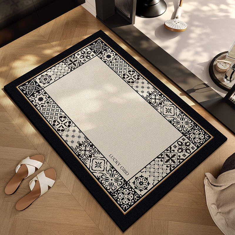 Checkerboard Patterned Entryway Mat Avarnia