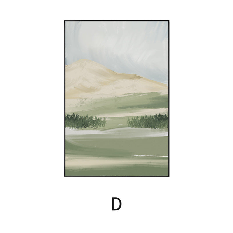 Framed Abstract Landscape Artwork